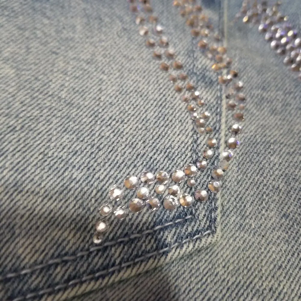 Juicy Couture Jeans 11/30‎ Stretch Y2K Bedazzled Juicy Wide Leg NEW